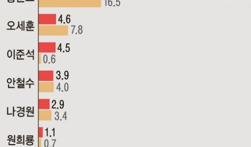범여권 후보 중 김문수 20.5%·범야권 후보 중 이재명 46.5%[에이스리서치]